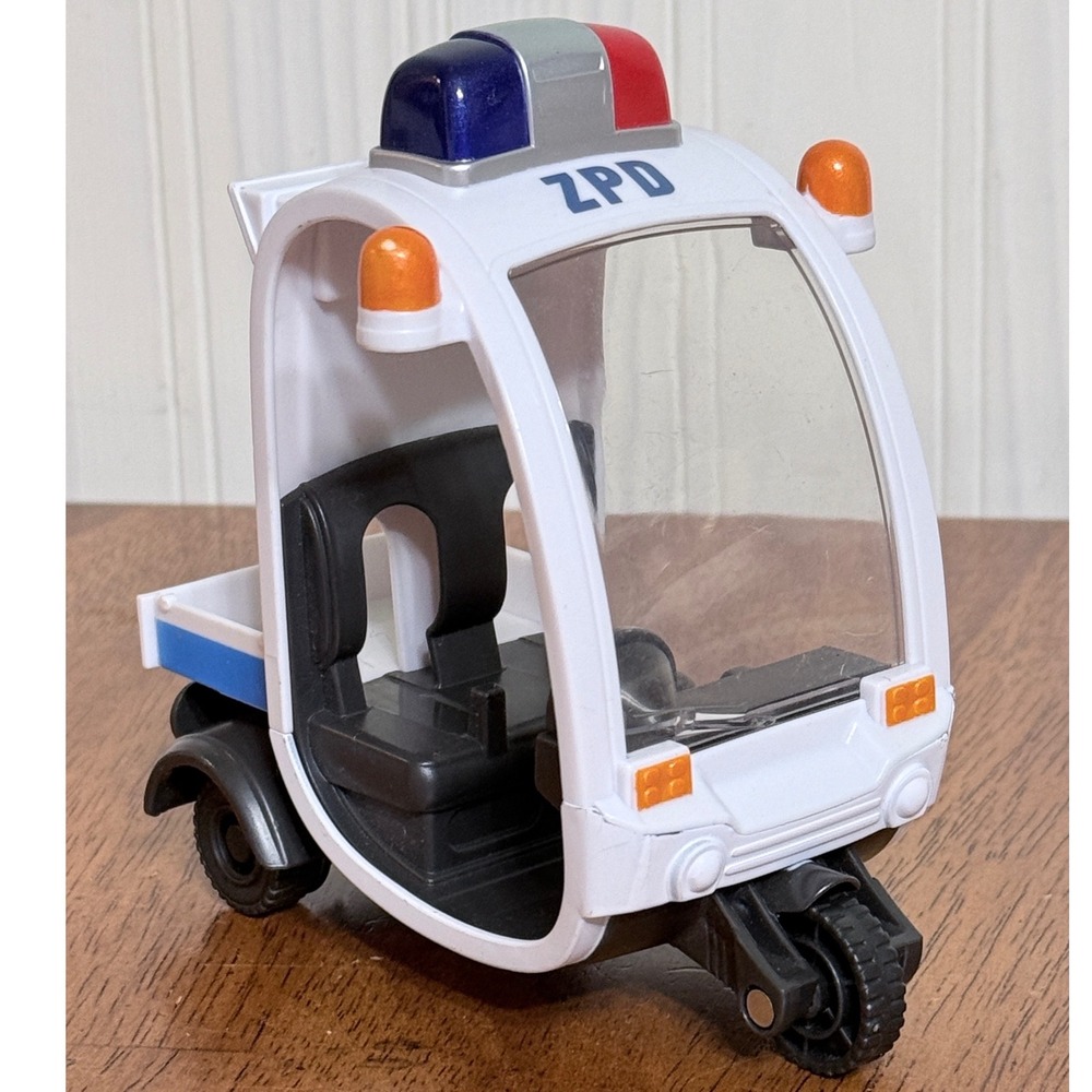 Disney Zootopia Judy Hopps Meter Maid Pursuit Vehicle Car Cart Tomy No Figures